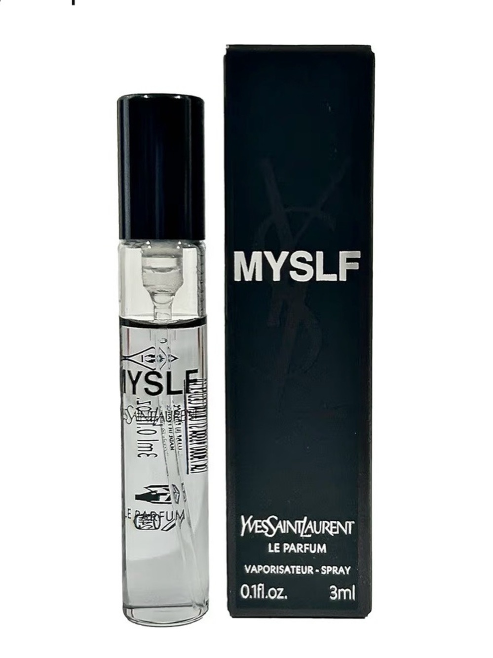 Yves Saint Laurent MYSLF Clear Travel Spray with Black Cap